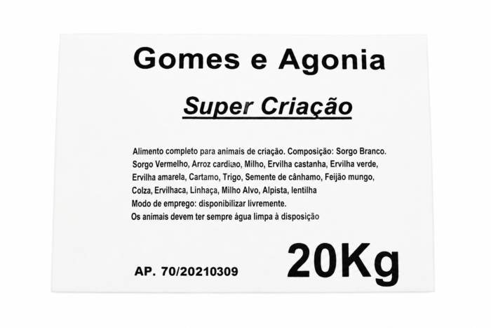Alimento Para Pombos Super Criação 20Kg Portes de Envio Sob Consulta - Imagem 3