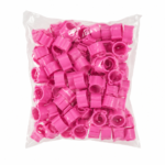 Anilhas Cor Rosa 8*8Mm 100Un