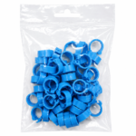 Anilhas Cor Azul Bebé 8*5Mm 50Un