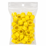 Anilhas Cor Amarelo Claro 8*8Mm 50Un