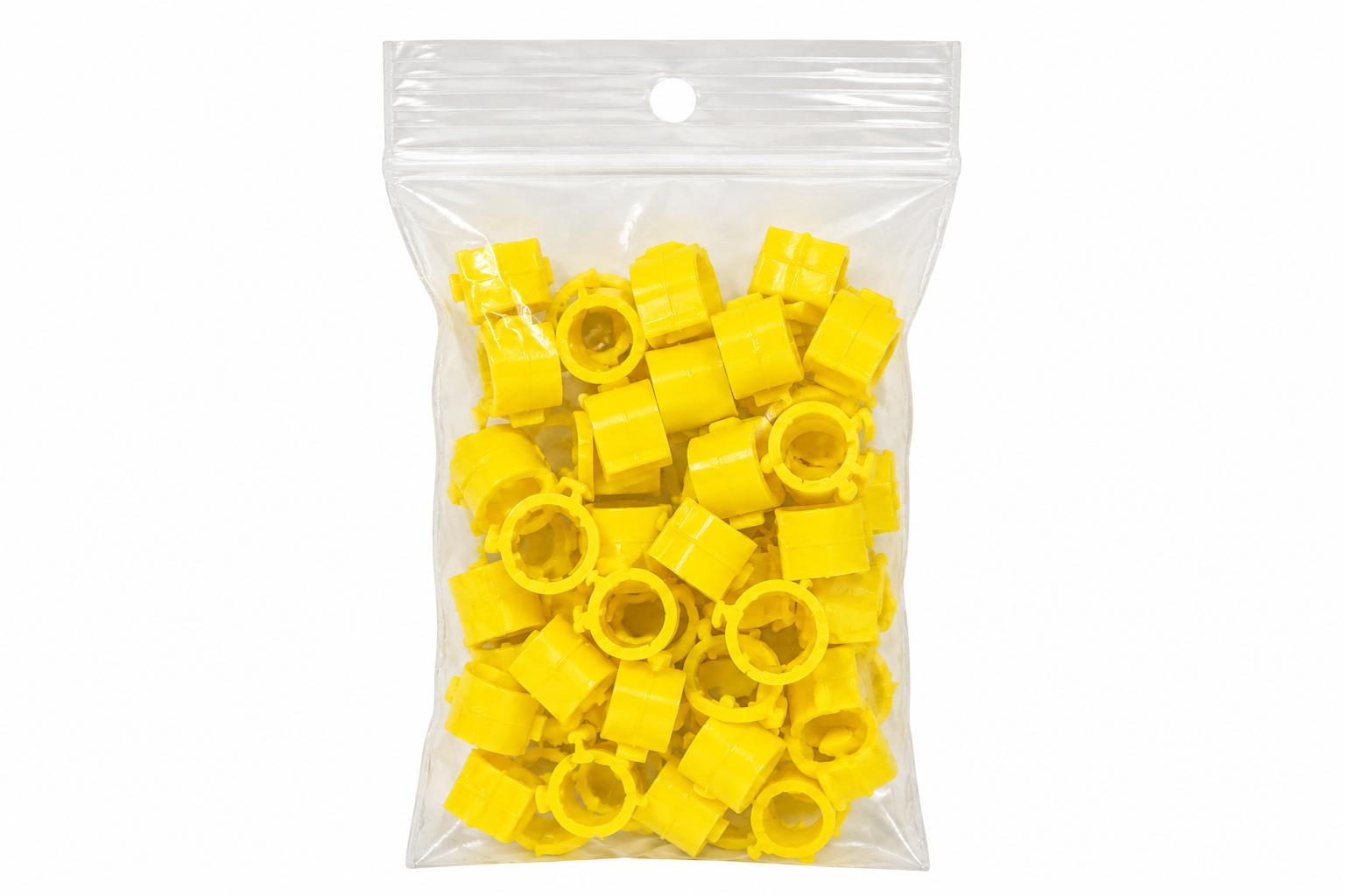 1000031418 Anilhas Cor Amarelo Claro 8*8Mm 50Un - Imagem 1