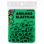 Anilhas Cor Verde Escuro 8Mm 50Un