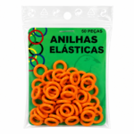 Anilhas Cor Laranja 8Mm 50Un