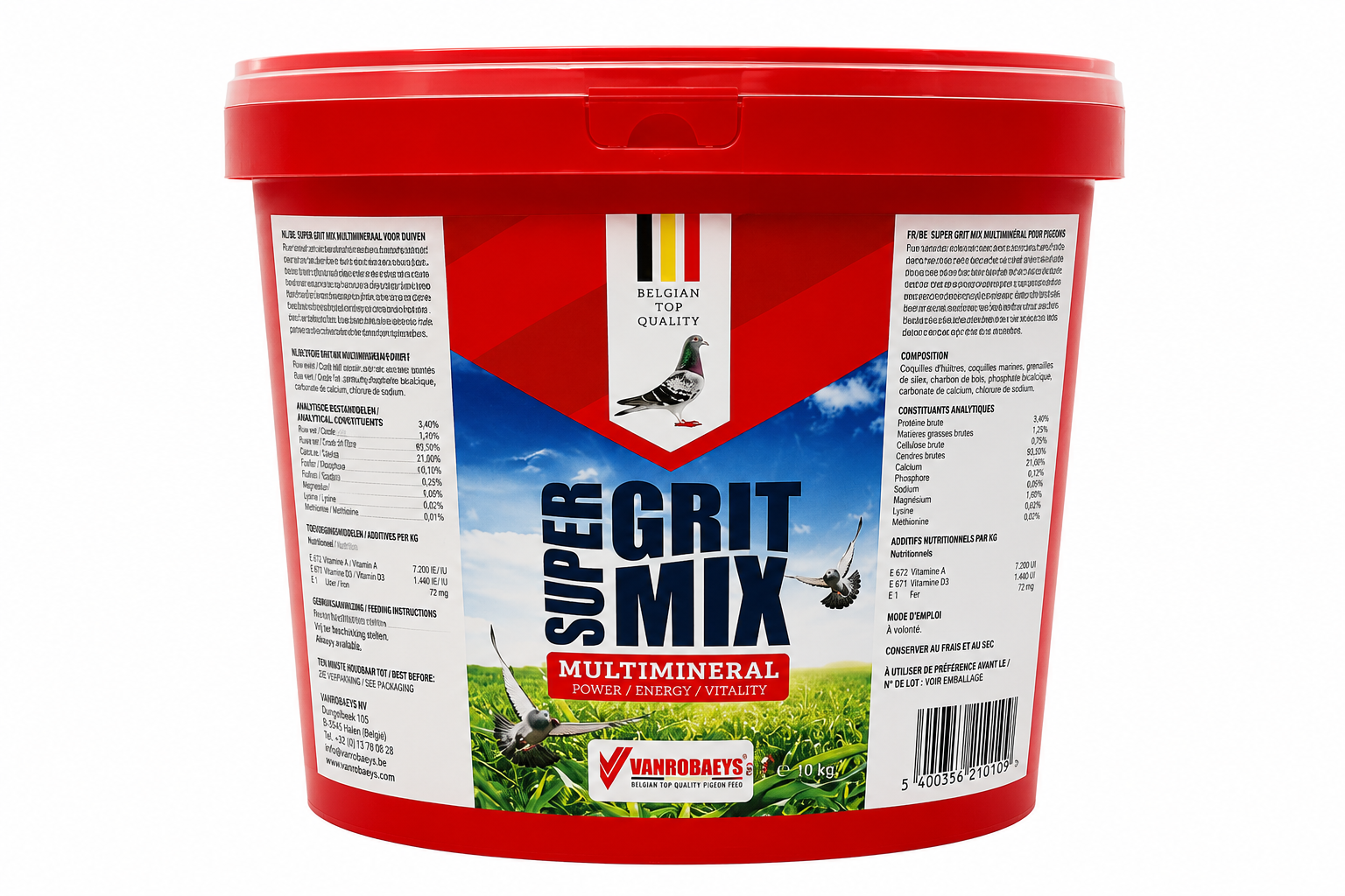 qsddf Alimento Para Pombos Super Grit Mix 10Kg - Imagem 1
