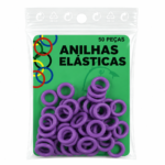 Anilhas Cor Roxo 8Mm 50Un