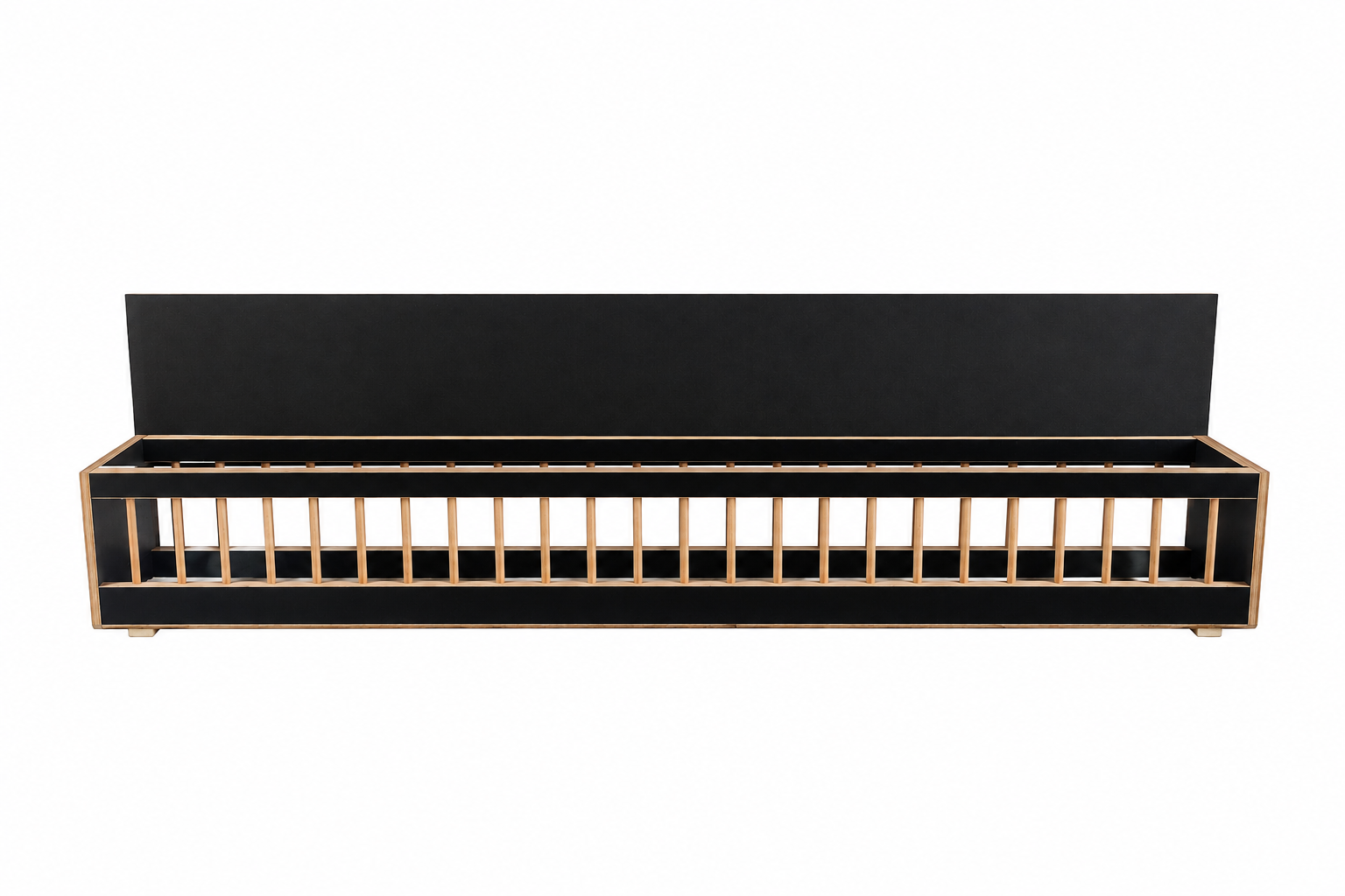 1000033415 Comedouro Madeira Preto Com Tampa 1228CM - Imagen 1