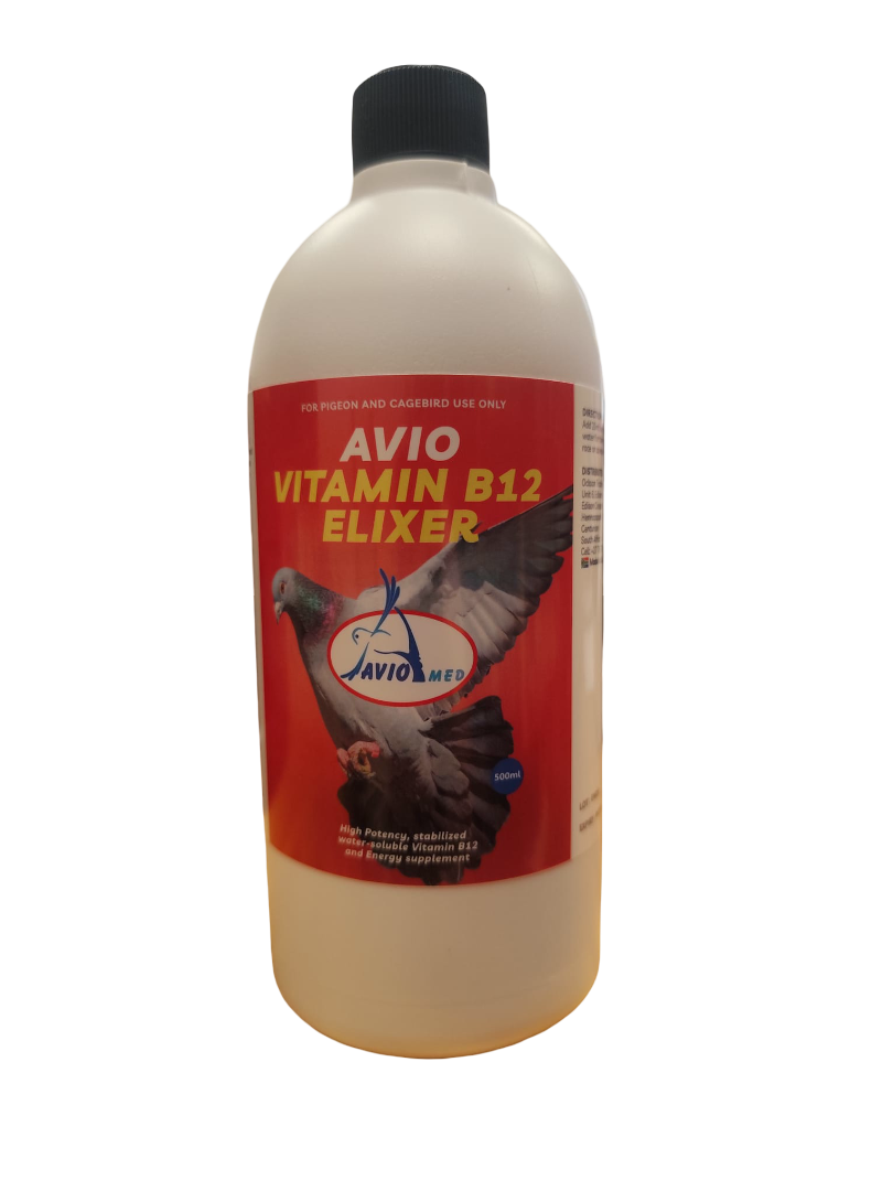 WhatsApp Image 2026-08-04 at 12.11.02 ELIXIR AVIO VITAMIN B12 AVIOMED 500ml - Imagem 1
